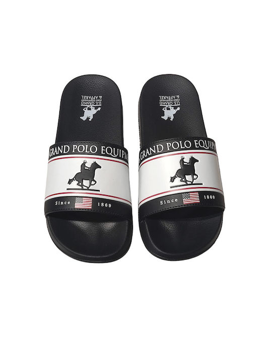 U.S.Grand Polo Club Men's Slides Black