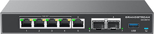 Grandstream Gcc6010w Uc+networking Convergence Device (wireless Vpn Router, Ngfw, Switch And&& Ip Pbx) With 5x Gigabit Ethernet Ports (GCC6010)