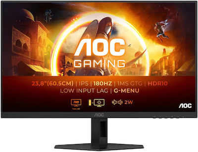 AOC 24G4XE IPS HDR Monitor de jocuri 23.8" FHD 1920x1080 180Hz cu Timp de Răspuns 0.5ms GTG