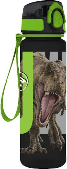 Must Team Plastic Kids Water Bottle Dinosaurs with Straw Tyrannosaurus 650ml