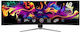 MSI 491CQP Ultrawide QD-OLED HDR Curved Gaming Monitor 49" 5120x1440 144Hz με Χρόνο Απόκρισης 0.03ms GTG Ασημί