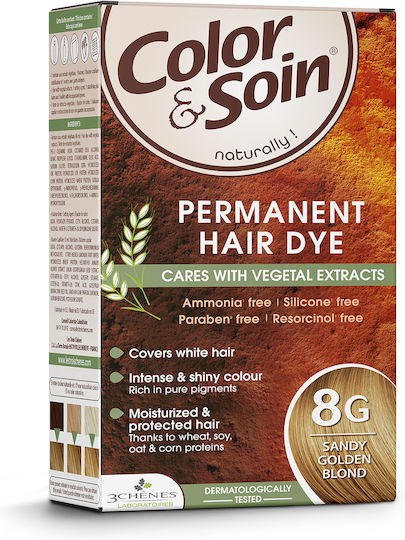 Боя за коса Color&soin 8g Пясъчен златен камък