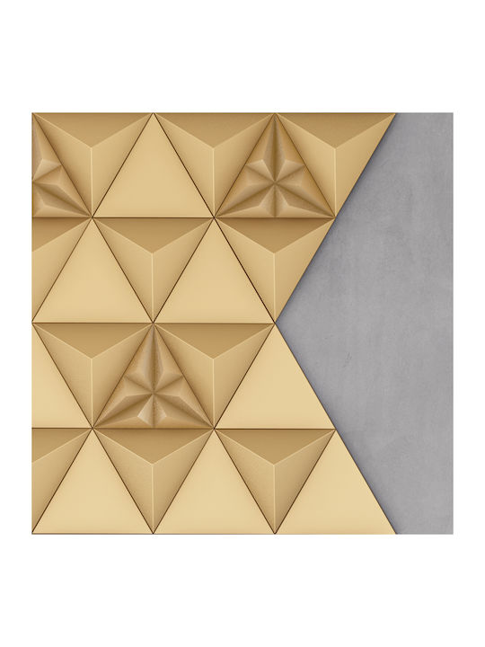 3D Стенен Панел Nava Gold Златист 19.8x17.2x3.8...