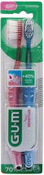 GUM Pro Sensitive Zahnbürste Weich Pink / Blue ...