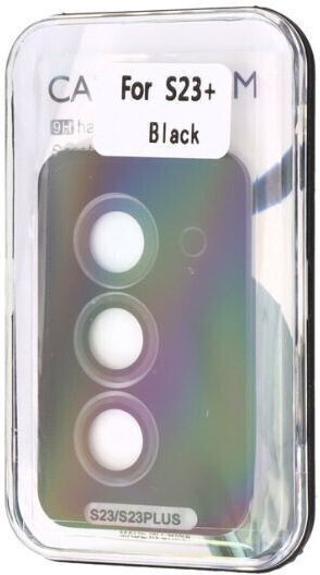 9h Rear Camera Protection Tempered Glass Black for the Samsung Galaxy S23, Samsung Galaxy S23 Plus