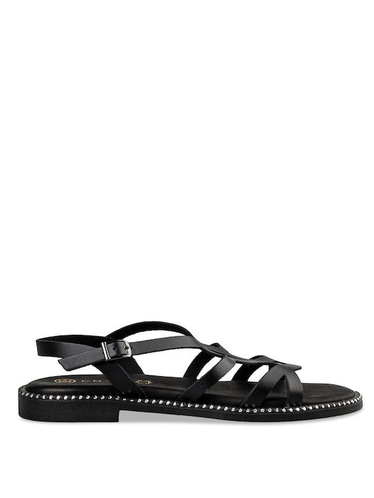 Envie Shoes Leather Women's Sandals Black