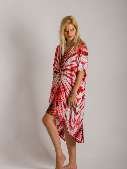 Rima Beachwear Feminin Caftan de Plajă red