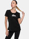 Halyard Γυναικείο T-shirt Ριγέ Black/white