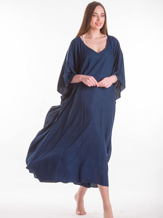 Rima Beachwear Women's Caftan Beachwear Navy Blue