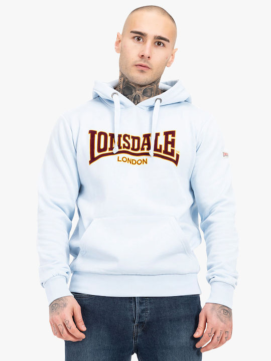 Lonsdale Φούτερ με Κουκούλα Light Blue