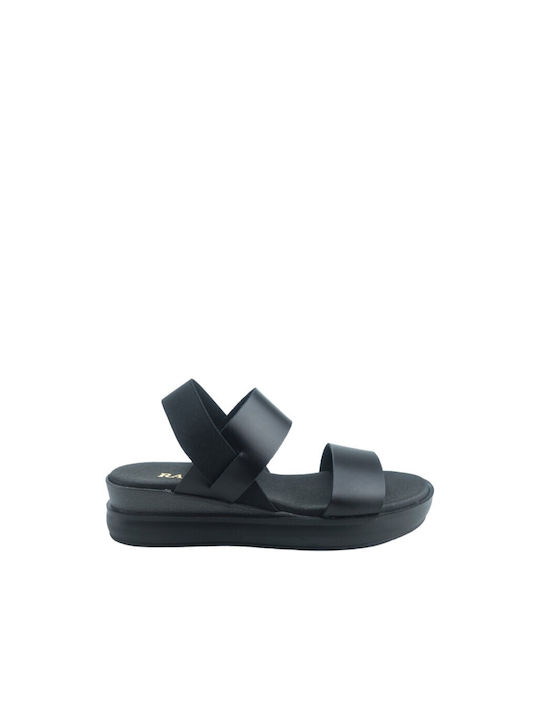 Ragazza Women's Leather Platform Shoes Black