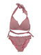 Bikini Set Triangle Top & Slip Bottom Pink