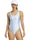 Tiro U-Back Athletic One-Piece Swimsuit Blue