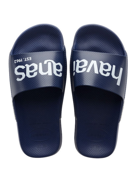 Havaianas Classic Logomania Men's Slides Blue