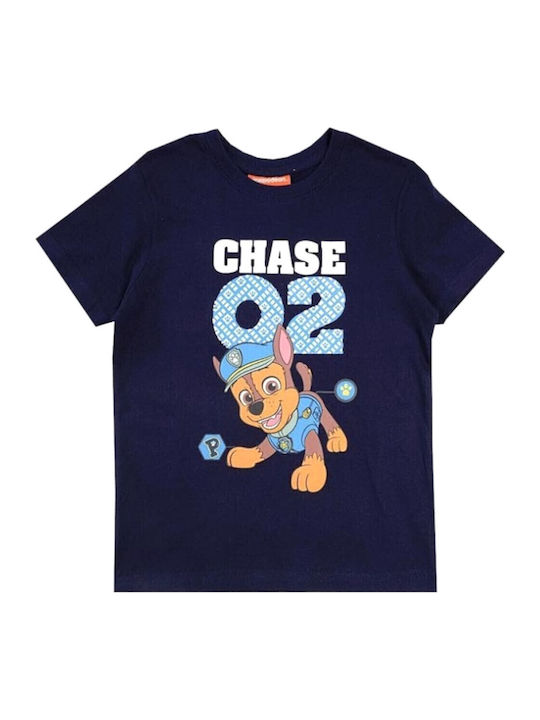 Paw Patrol Kinderhemd Kurzarm Blau Chase
