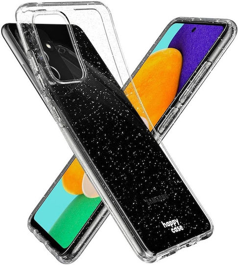 HappyCase Glitter Print Back Cover Σιλικόνης Διάφανο (Galaxy S23 FE)