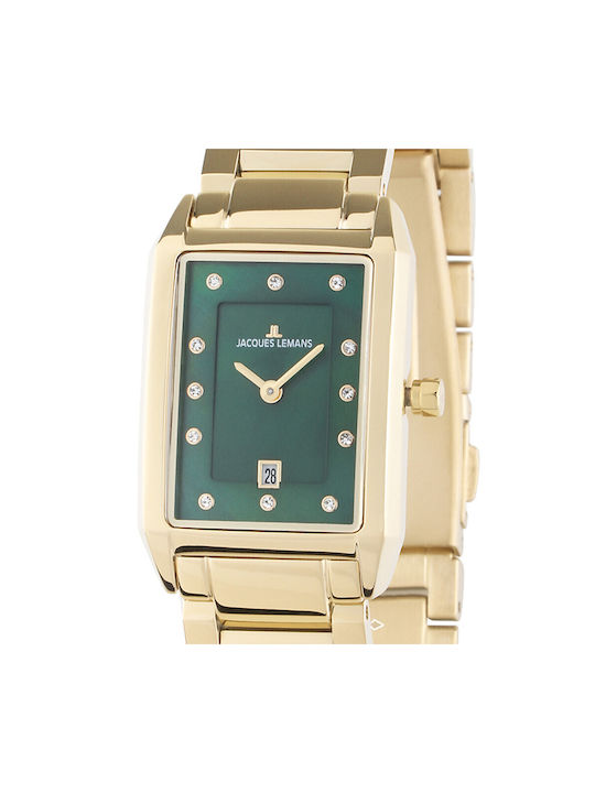 Jacques Lemans Uhr mit Gold Metallarmband