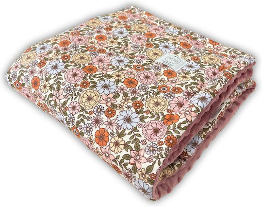 Tiny Toes Διπλής Όψης Πάπλωμα Κούνιας Πολύχρωμο Floral Fantasy 75x100cm