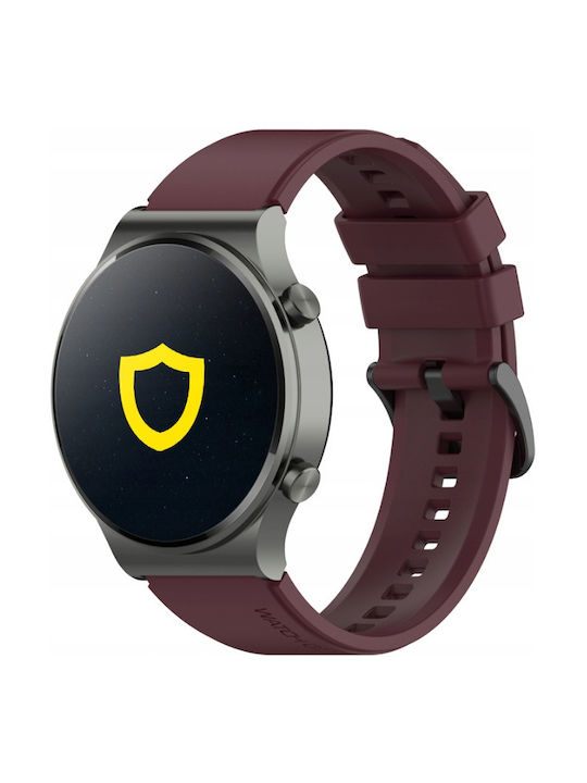 Spacecase Easy Band Universal Λουράκι Σιλικόνης Smartwatches 20mm Dark Red 5905123404580 Spacecase Easy Band Universal Λουράκι Σιλικόνης Smartwatches 20mm Dark Red 5905123404580