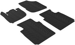 Auto Gs Rear Mats 2pcs from Rubber for Honda HR-V Black