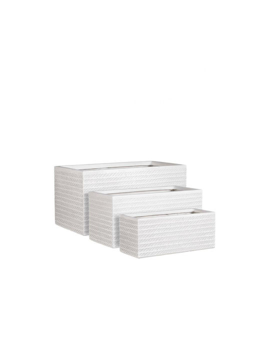 Plastona Planter Box 65x30cm White 02.1114402