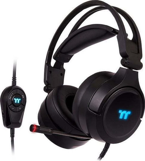 Thermaltake RIING Pro Over Ear Gaming Headset cu conexiune USB Negru