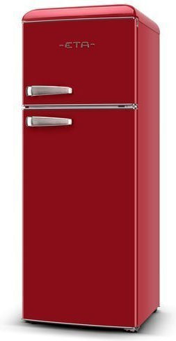 ETA Kühlschränke Kühl-Gefrierkombination 215Es H148.2xB55.2xT62.1cm. Rot 253490030E