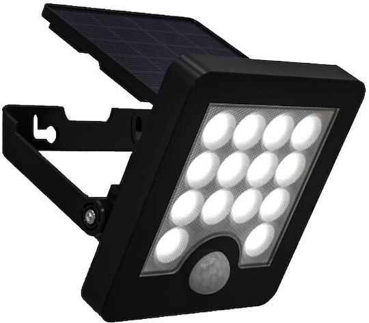 Lucas Στεγανός Ηλιακός Προβολέας LED 4W Ψυχρό Λευκό 5000K με Αισθητήρα Κίνησης IP66