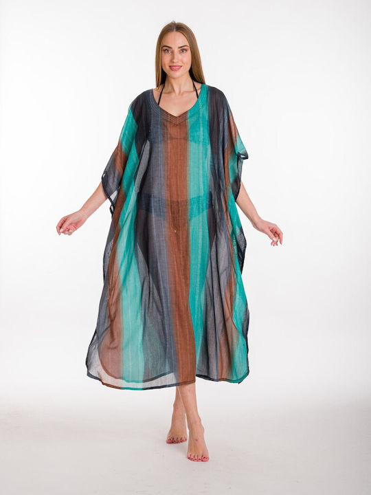 Rima Beachwear Women's Caftan Beachwear Turquoise