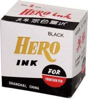 Hero Replacement Ink for Fountain Pen Black 59ml