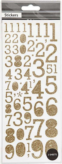 Creativ Company Paper Decorative Sticker for DIY Crafts Gold 10x24cm