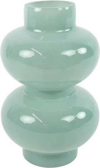 Decostar Βάζο Γυάλινο Τιρκουάζ Φ16xΥ26cm