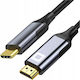 Cable HDMI male - USB-C male 2m Μαύρο