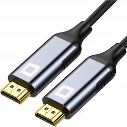 CO2-0037 Cabluri HDMI 2.1 HDMI De Sex Masculin - HDMI De Sex Masculin 10m Gri