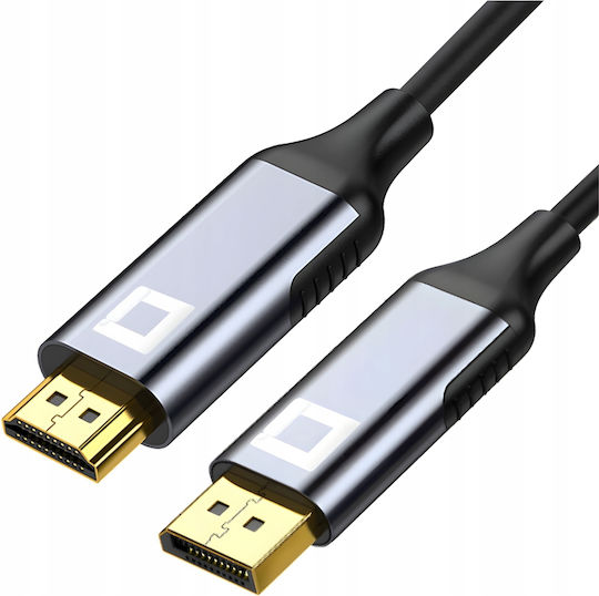 HDMI 2.1 Ultra High Speed 48Gbps 4K 120Hz HDR VRR Cable HDMI male - HDMI male 3m Γκρι