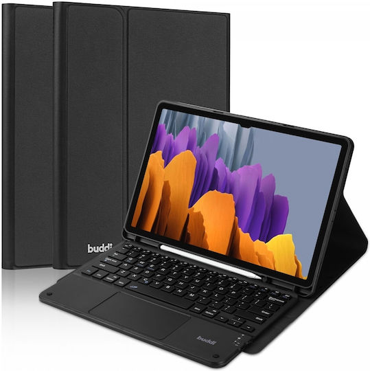 Buddi Zuna Flip Cover With Keyboard In English US Black Samsung Galaxy Tab S9 Ultra 14.6'' X910 / X916B