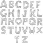 Μπαλόνια Foil Διάφορα Γράμματα Ασημί 82 Εκ Type O