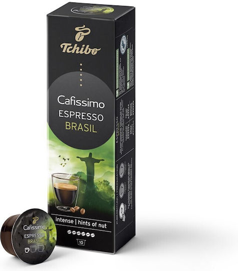 Tchibo Капсули Еспресо Espresso Brasil Съвместими с машина Cafissimo 10капси