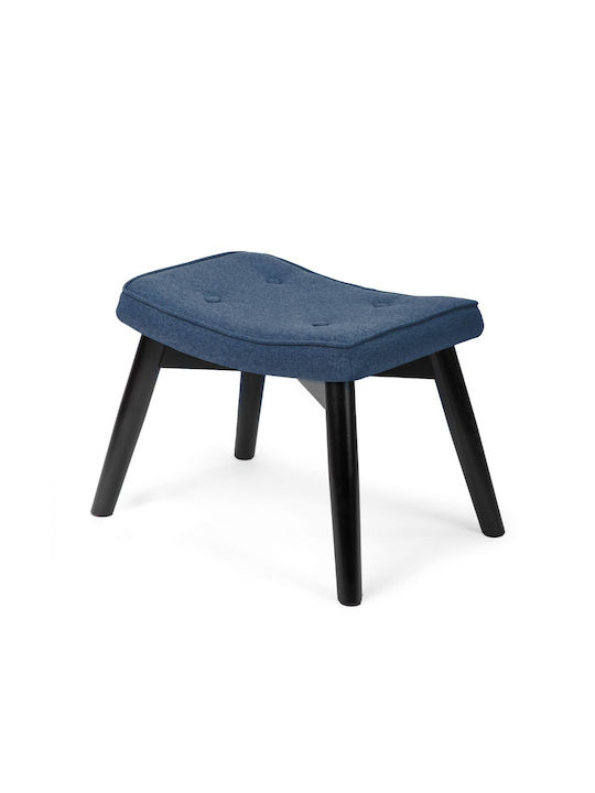 Stool For Living Room Upholstered with Fabric Navy