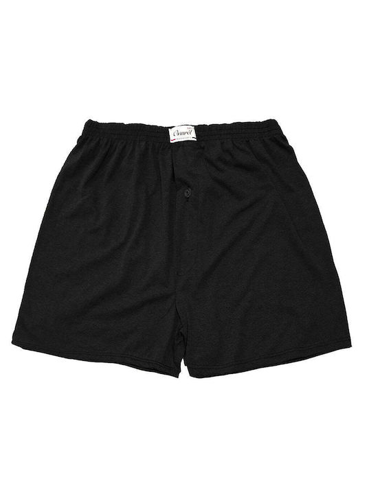 Onurel Herren Boxershorts Schwarz 1Packung