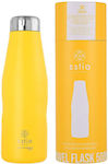 Estia Travel Flask Save the Aegean Recyclable Bottle Thermos Stainless Steel BPA Free Pineapple Yellow 500ml 01-9007