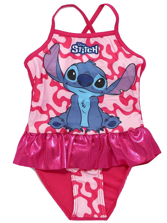 Disney Lilo & Stitch Παιδικό Μαγιό Ολόσωμο Φουξια
