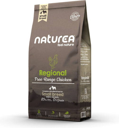 Naturea Regional Small Breed 1.6kg Ξηρά Τροφή χωρίς Σιτηρά για Ενήλικους Σκύλους Μικρόσωμων Φυλών με Κοτόπουλο