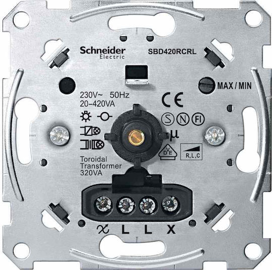 Schneider Electric Merten Χωνευτός LED Περιστροφικός