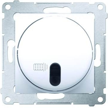 Kontakt-Simon Recessed Dimmer Switch Without Frame Classic Rotary in White Color