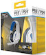 Steelplay HP44 Надушници Гейминг Слушалки с Връзка 3,5 мм Бели за PC / PS4 / PS5 / XBOX