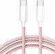 Cablu USB 2.0 USB-C Masculin - USB-C 60W Roz 1m CO2-0130