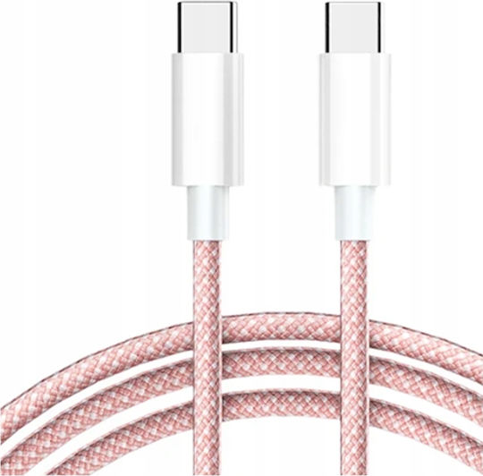 Cablu USB 2.0 USB-C Masculin - USB-C 60W Roz 1m CO2-0130