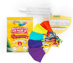 Crayola Текстилна Защитна Маска 5 Бройки Crayola Текстилна Защитна Маска 5 Бройки