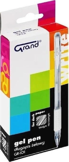 Grand Gel Pen Gr-101 0.5mm White 12pcs Grand